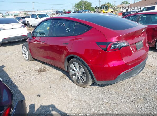 7SAYGDEE1RA257287 2024 TESLA MODEL Y Red Задня ліва чверть