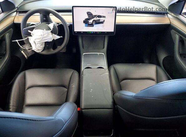 7SAYGDEE1RF990507 2024 TESLA MODEL Black Dashboard view