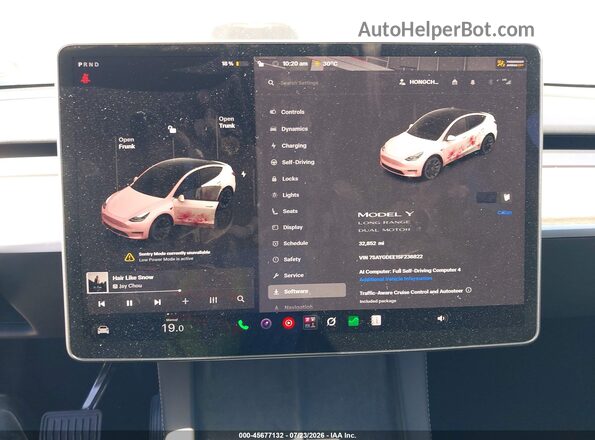 7SAYGDEE1SF236822 2025 TESLA MODEL Y Gray 