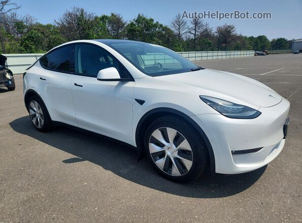 7SAYGDEE2NF365429 2022 TESLA MODEL White Передня права чверть
