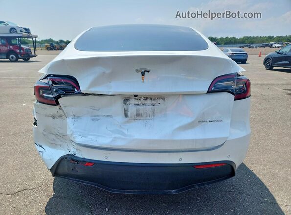 7SAYGDEE2NF365429 2022 TESLA MODEL White Вид ззаду