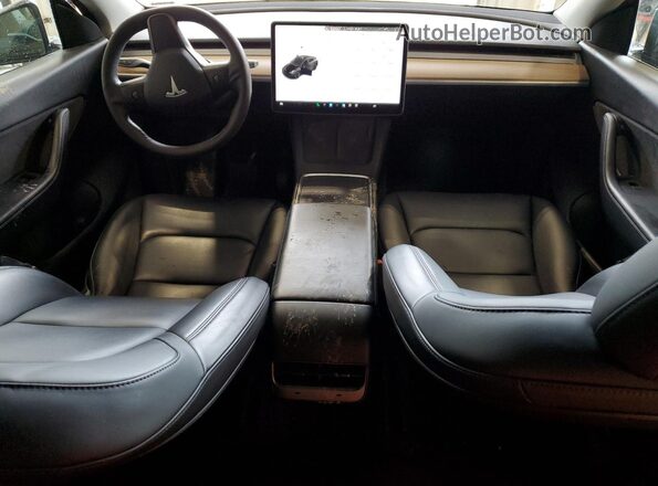 7SAYGDEE2NF365785 2022 TESLA MODEL Black წინა პანელის ხედი