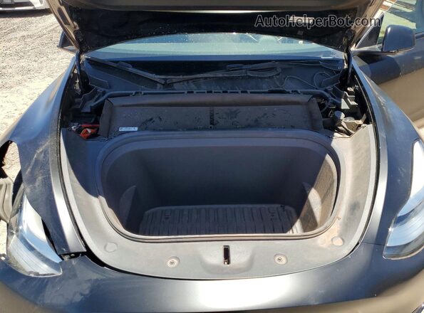 7SAYGDEE2NF445815 2022 TESLA MODEL Black Вид задньої частини салону