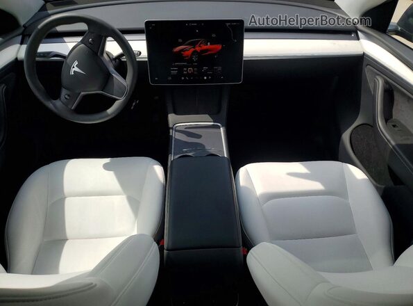7SAYGDEE2PA211609 2023 TESLA MODEL Gray Dashboard view