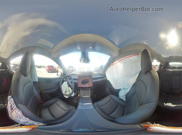 7SAYGDEE2TA438101 2026 TESLA MODEL Gray 360 interior view