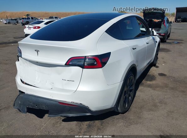 7SAYGDEE3NF373166 2022 TESLA MODEL Y White Rear right
