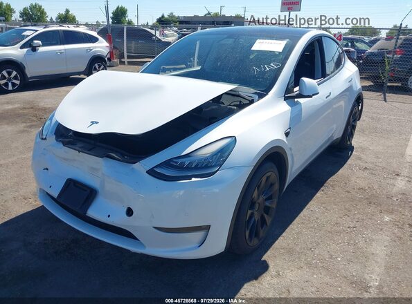 7SAYGDEE3NF373166 2022 TESLA MODEL Y White Front left