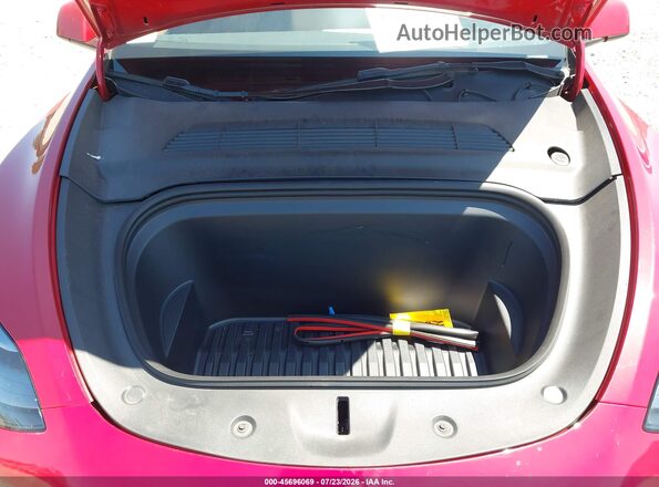 7SAYGDEE3PA043561 2023 TESLA MODEL Y Red Вид ззаду