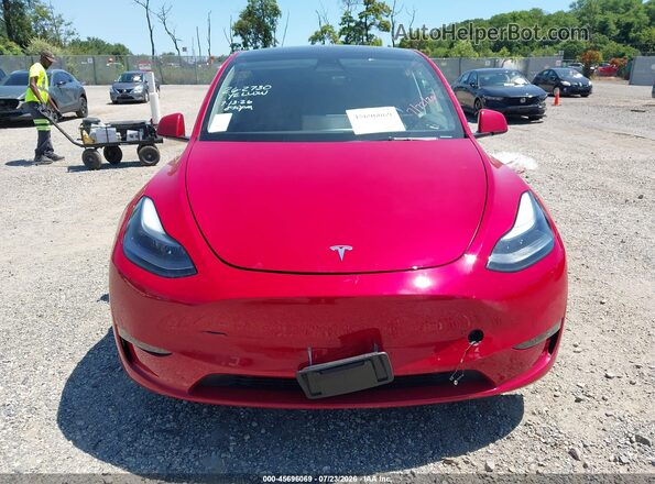 7SAYGDEE3PA043561 2023 TESLA MODEL Y Red Вид задньої частини салону