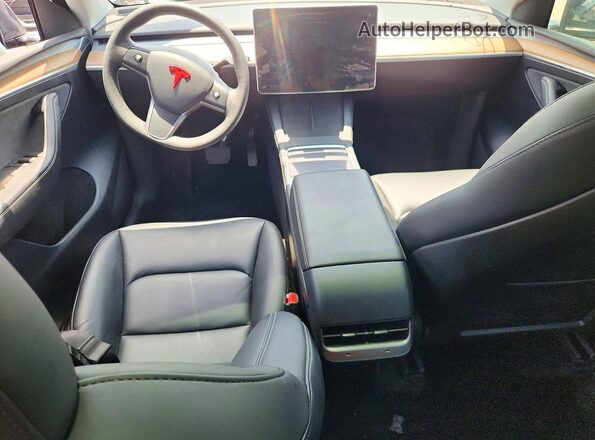 7SAYGDEE3PA075300 2023 TESLA MODEL Gray Առջևի վահանակի տեսք