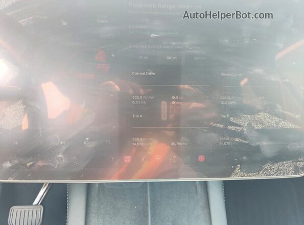 7SAYGDEE3PA075300 2023 TESLA MODEL Gray Սարքավորումների վահանակի տեսք