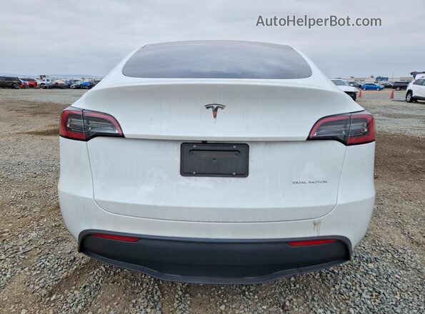 7SAYGDEE3PA129047 2023 TESLA MODEL White Հետևի տեսք