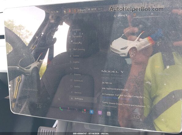 7SAYGDEE3PA184310 2023 TESLA MODEL Y Серый 