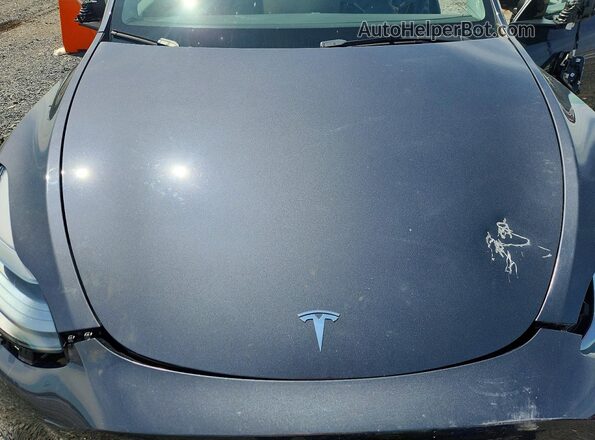 7SAYGDEE3PF838905 2023 TESLA MODEL Gray Вид задньої частини салону
