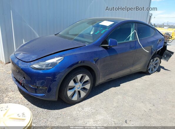 7SAYGDEE3PF854344 2023 TESLA MODEL Y Dark Blue Передня ліва чверть