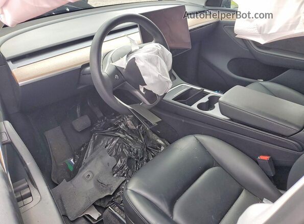 7SAYGDEE3RA278724 2024 TESLA MODEL Gray Առջևի վահանակի տեսք