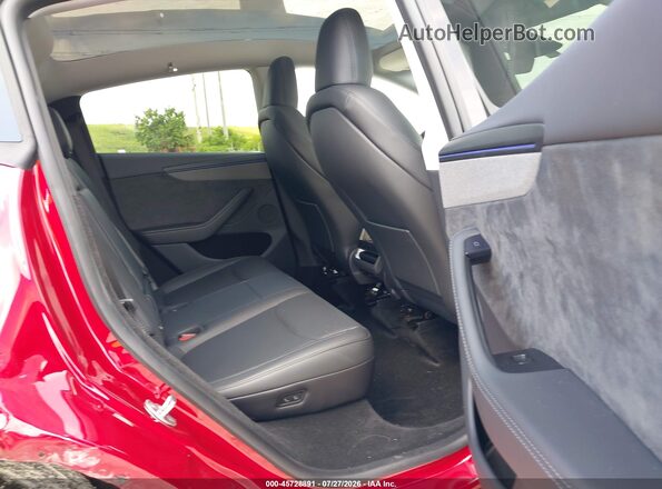 7SAYGDEE3TA474119 2026 TESLA MODEL Y Red VIN sticker view