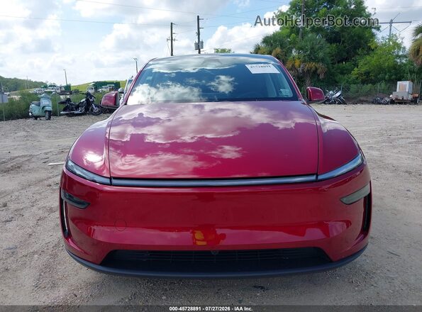 7SAYGDEE3TA474119 2026 TESLA MODEL Y Red Dashboard view