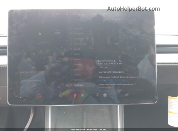 7SAYGDEE3TA624455 2026 TESLA MODEL Y Red 
