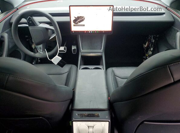 7SAYGDEE3TF443245 2026 TESLA MODEL Charcoal წინა პანელის ხედი