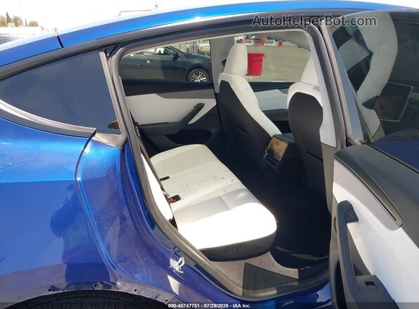 7SAYGDEE3TF455184 2026 TESLA MODEL Y Blue Widok naklejki z numerem VIN
