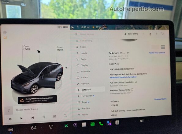 7SAYGDEE4NA020013 2022 TESLA MODEL Teal Vista del cuadro de instrumentos