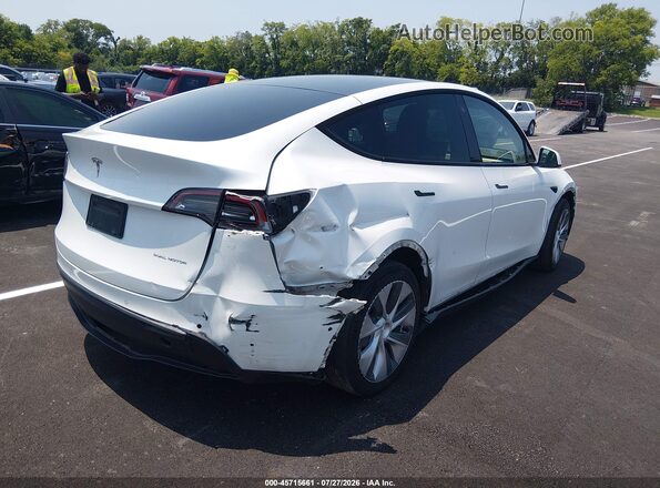 7SAYGDEE4NF374746 2022 TESLA MODEL Y White Հետևի աջ