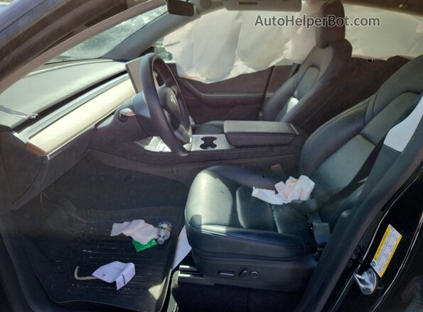 7SAYGDEE4NF424819 2022 TESLA MODEL Черный Вид салона спереди