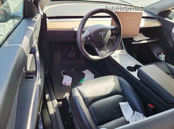7SAYGDEE4NF424819 2022 TESLA MODEL Черный Вид панели приборов