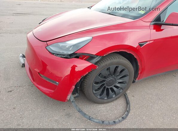 7SAYGDEE4NF519767 2022 TESLA MODEL Y Red Vista frontal