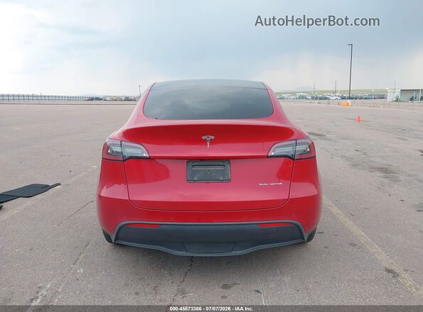 7SAYGDEE4NF519767 2022 TESLA MODEL Y Red 