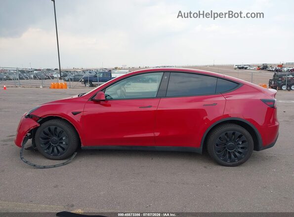 7SAYGDEE4NF519767 2022 TESLA MODEL Y Red Vista interior trasera