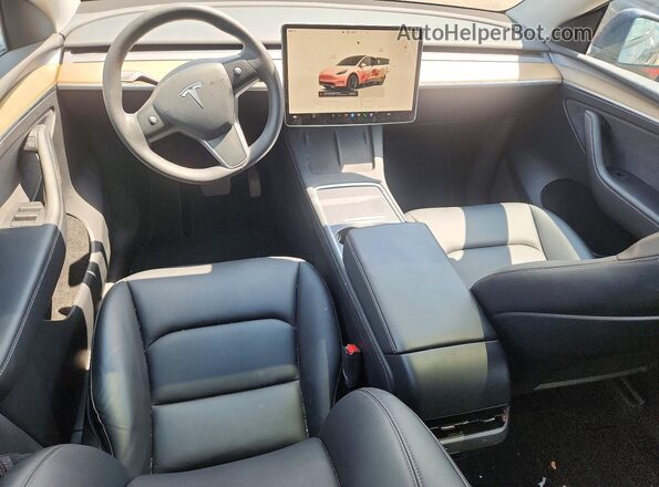 7SAYGDEE4PA050468 2023 TESLA MODEL Gray Dashboard view