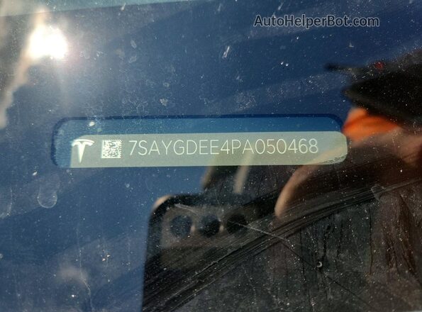 7SAYGDEE4PA050468 2023 TESLA MODEL Gray Engine compartment view