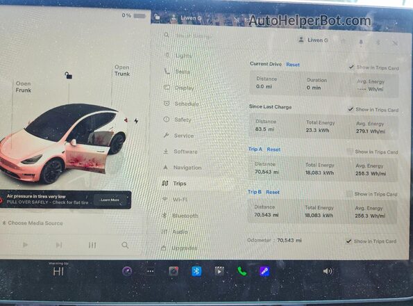 7SAYGDEE4PA050468 2023 TESLA MODEL Gray Instrument cluster view