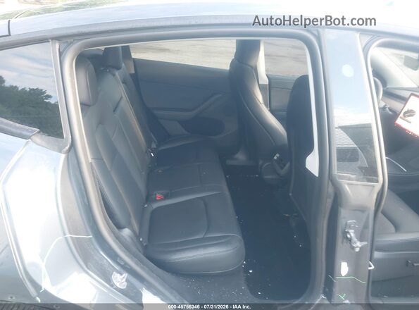 7SAYGDEE4PA205763 2023 TESLA MODEL Y Gray Vista de la etiqueta del VIN