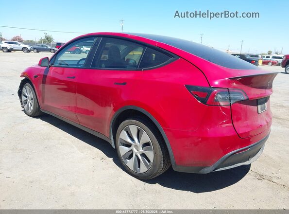 7SAYGDEE4PF624649 2023 TESLA MODEL Y Red Rear left