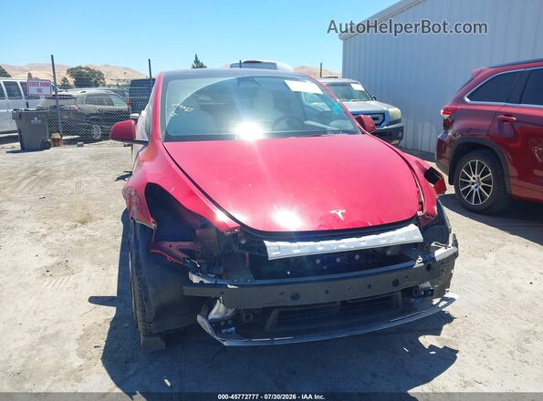 7SAYGDEE4PF624649 2023 TESLA MODEL Y Red Front view