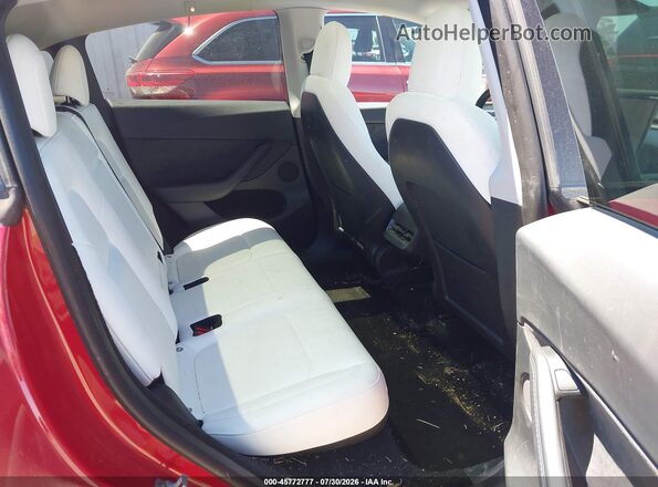 7SAYGDEE4PF624649 2023 TESLA MODEL Y Red VIN sticker view