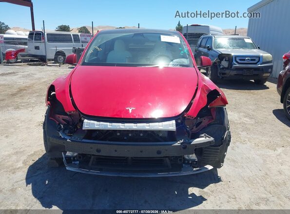 7SAYGDEE4PF624649 2023 TESLA MODEL Y Red Rear interior view