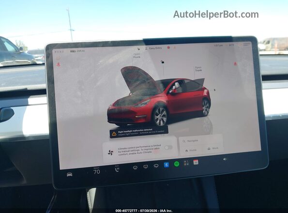 7SAYGDEE4PF624649 2023 TESLA MODEL Y Red 
