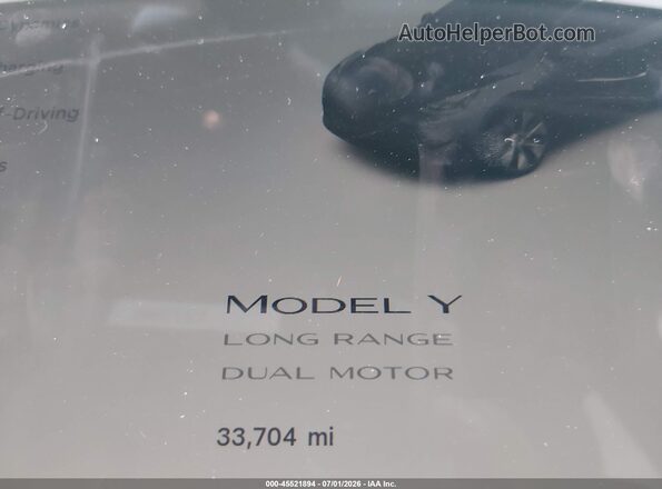 7SAYGDEE4PF898403 2023 TESLA MODEL Y Gray Vista de los asientos traseros