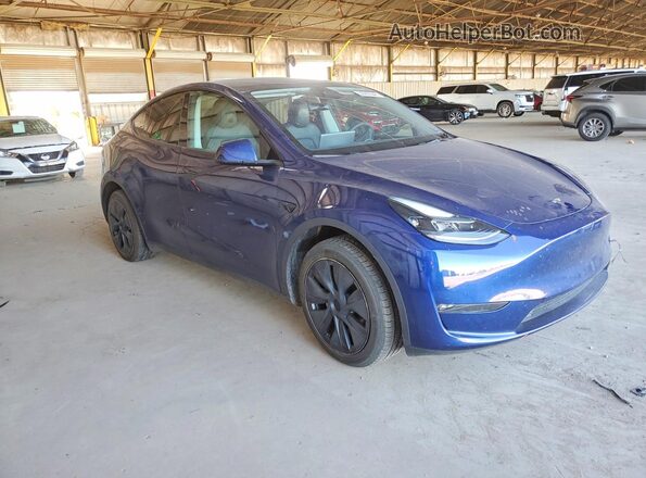 7SAYGDEE4RF168686 2024 TESLA MODEL Синий Передняя правая четверть