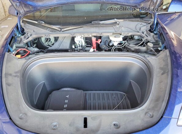 7SAYGDEE4RF168686 2024 TESLA MODEL Синий Вид задней части салона