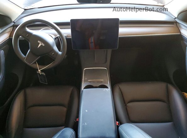 7SAYGDEE4RF168686 2024 TESLA MODEL Синий Вид панели приборов