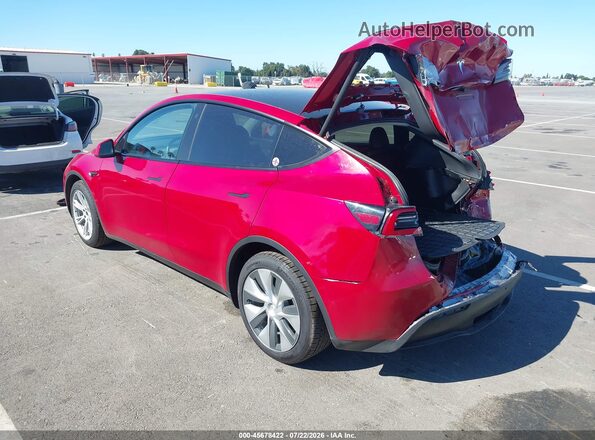 7SAYGDEE5NF314622 2022 TESLA MODEL Y Red Tył lewy