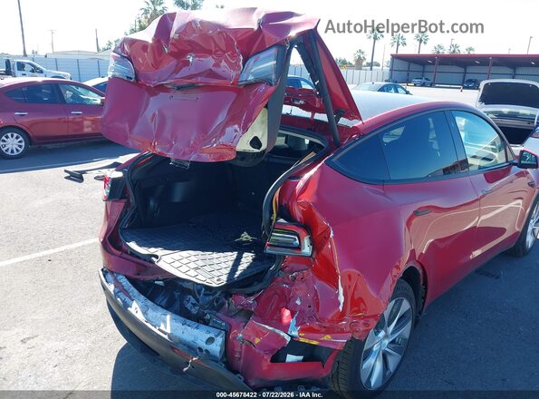 7SAYGDEE5NF314622 2022 TESLA MODEL Y Red Widok z przodu