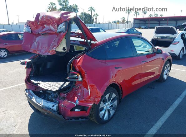 7SAYGDEE5NF314622 2022 TESLA MODEL Y Red Tył prawy
