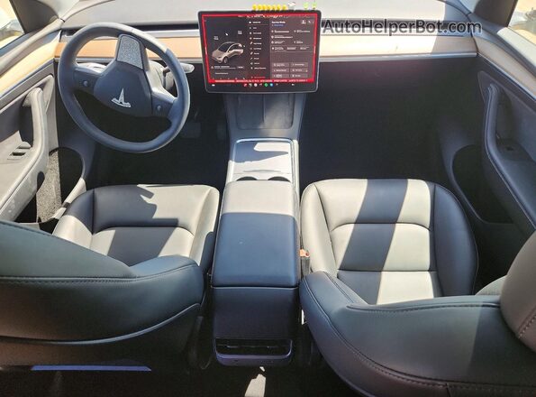 7SAYGDEE5PA099825 2023 TESLA MODEL White წინა პანელის ხედი