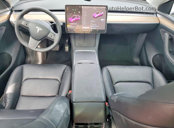 7SAYGDEE5PF763608 2023 TESLA MODEL White Вид панелі приладів